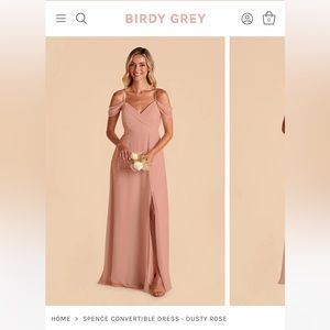 Birdy Grey, spencer convertible dress dusty rose XS